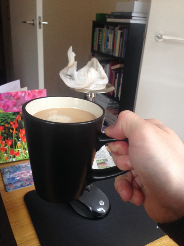 Raising a mug to my successful completion of the challenge.